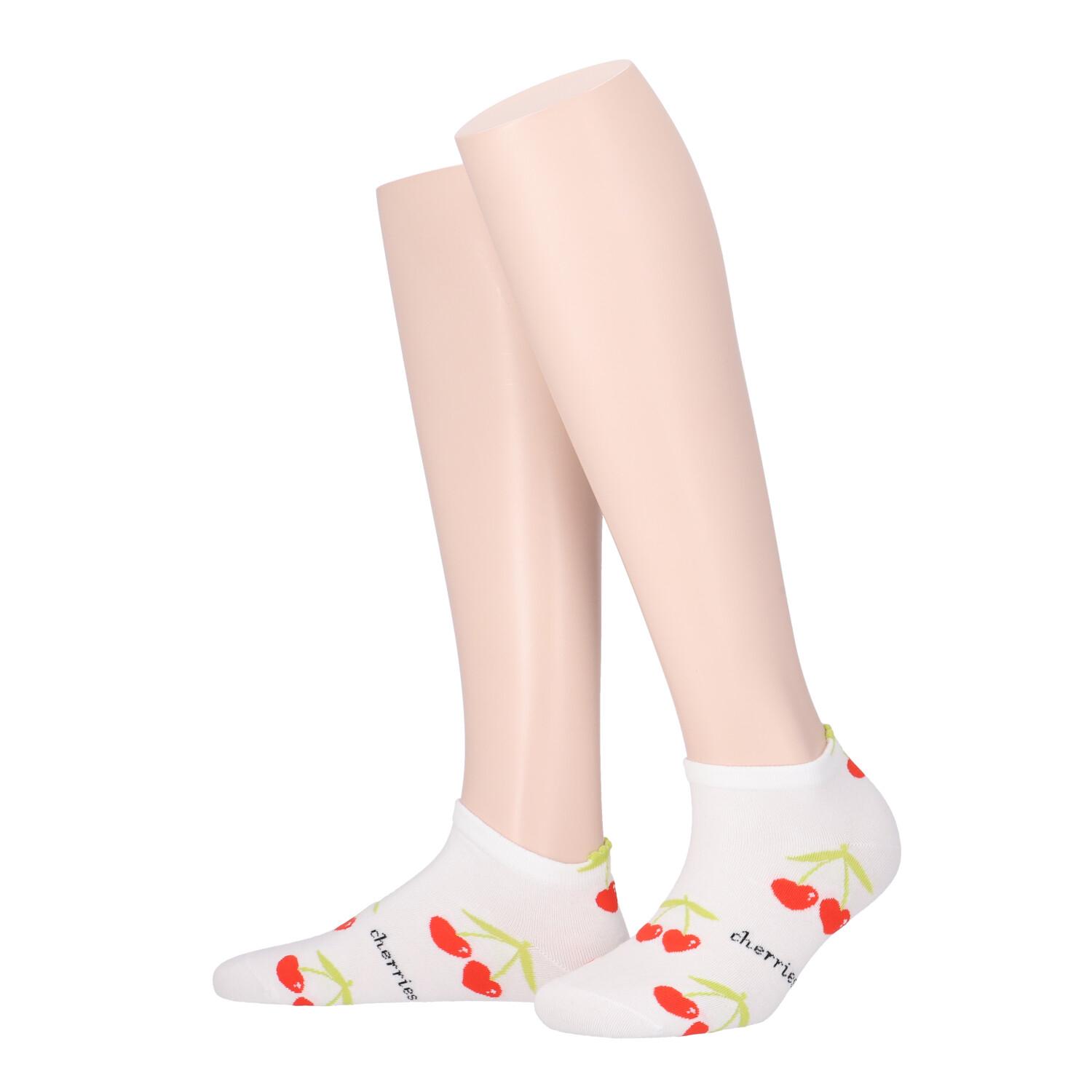 Produktbild MOVE UP Damen Sneaker Socken Kirsche 3 von 3