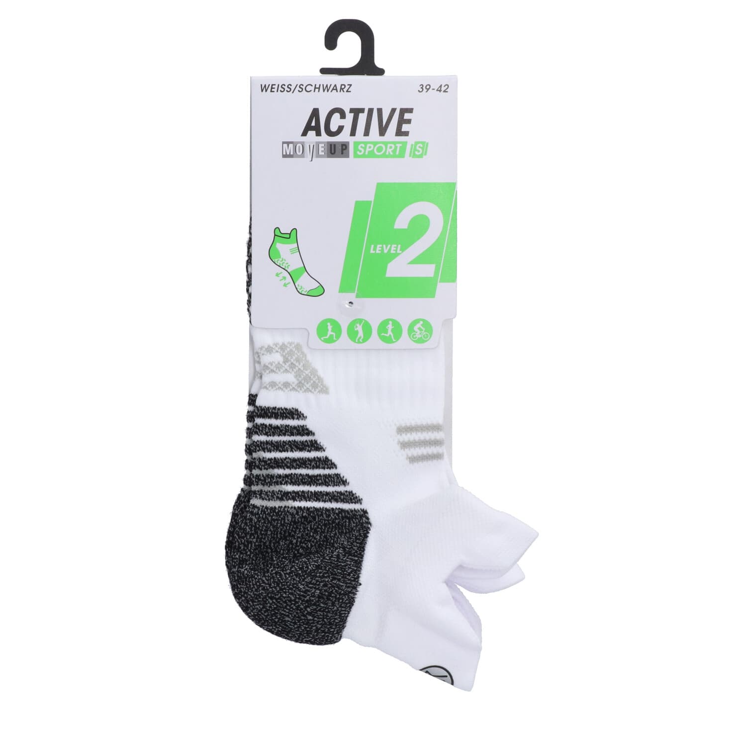 MOVE UP Unisex Sneaker Socken Struktur