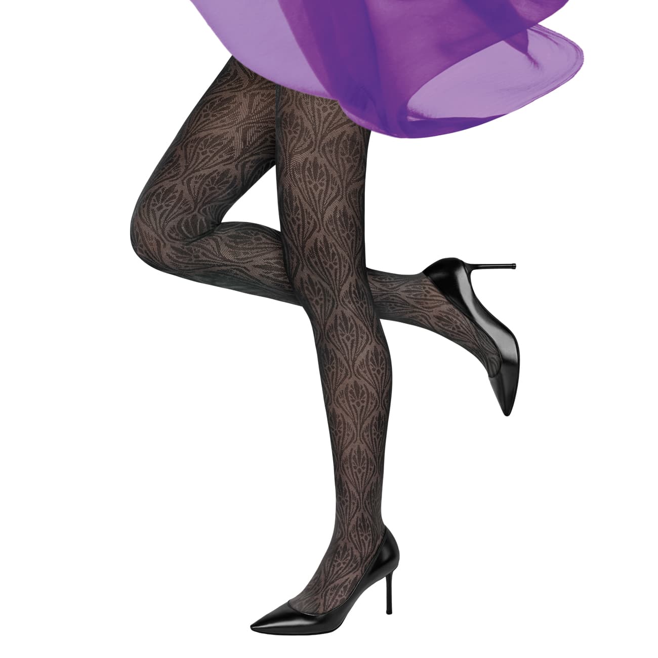 MOVE UP Damen Feinstrumpfhose Arabesken 50 DEN