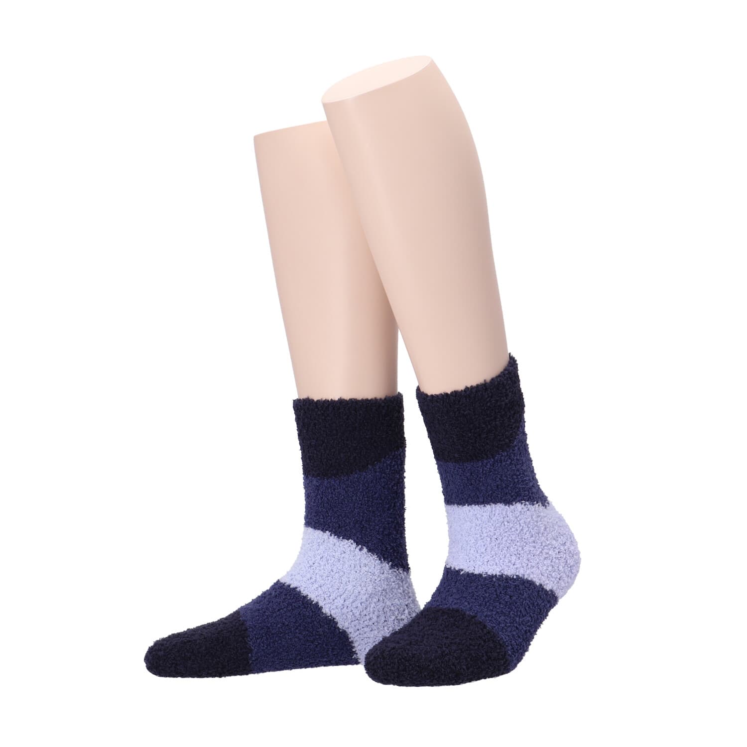 MOVE UP Damen Kuschelsocken Colorblock
