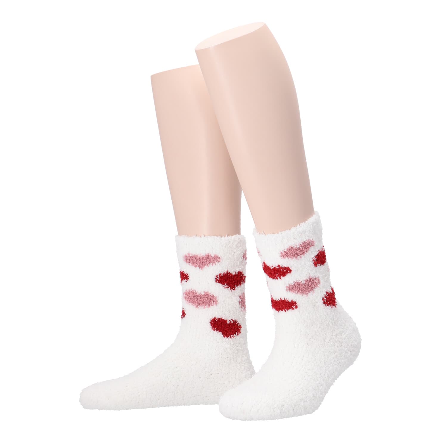 MOVE UP Damen Kuschelsocken Herzen