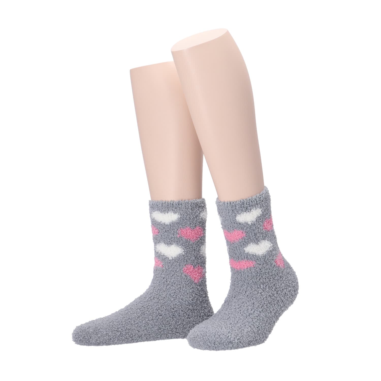 MOVE UP Damen Kuschelsocken Herzen