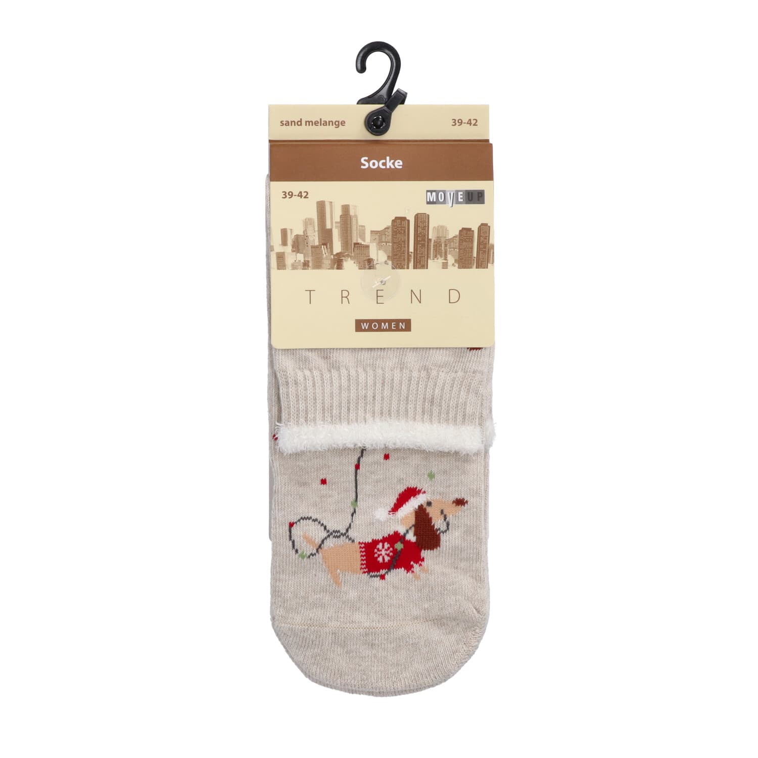 MOVE UP Damen Socken ABS Dackel 