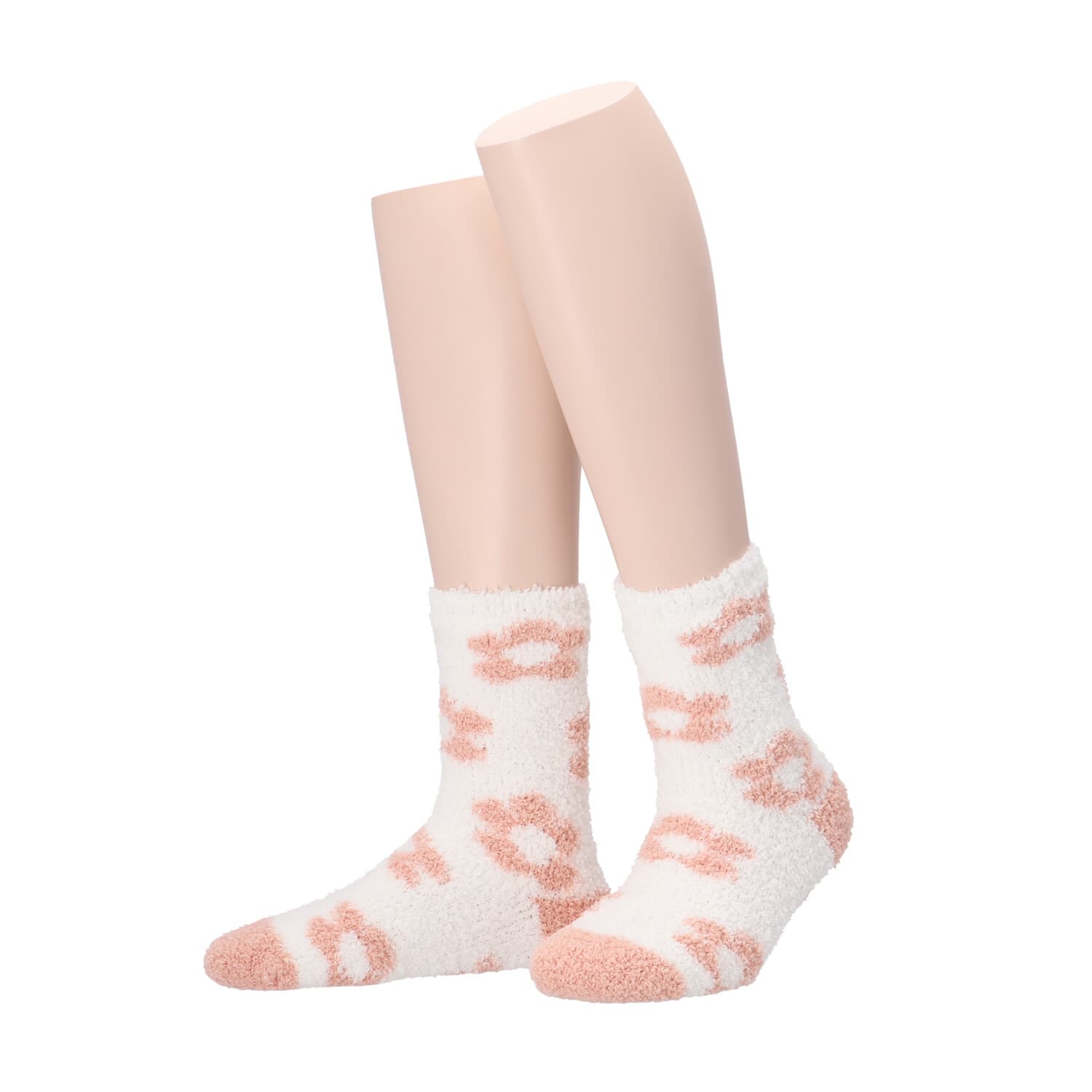 MOVE UP Damen Kuschelsocken Blumen