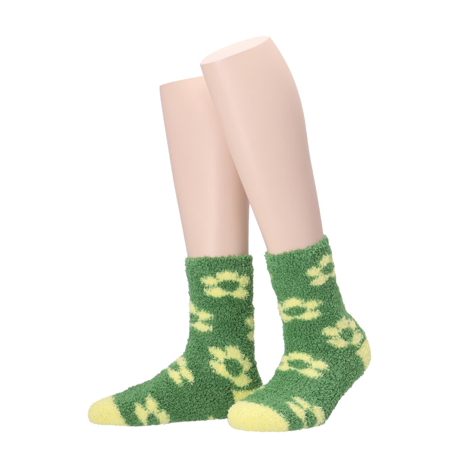 MOVE UP Damen Kuschelsocken Blumen