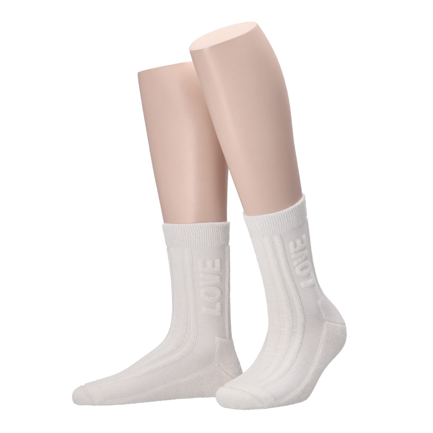 MOVE UP Damen Plüschsocken Love