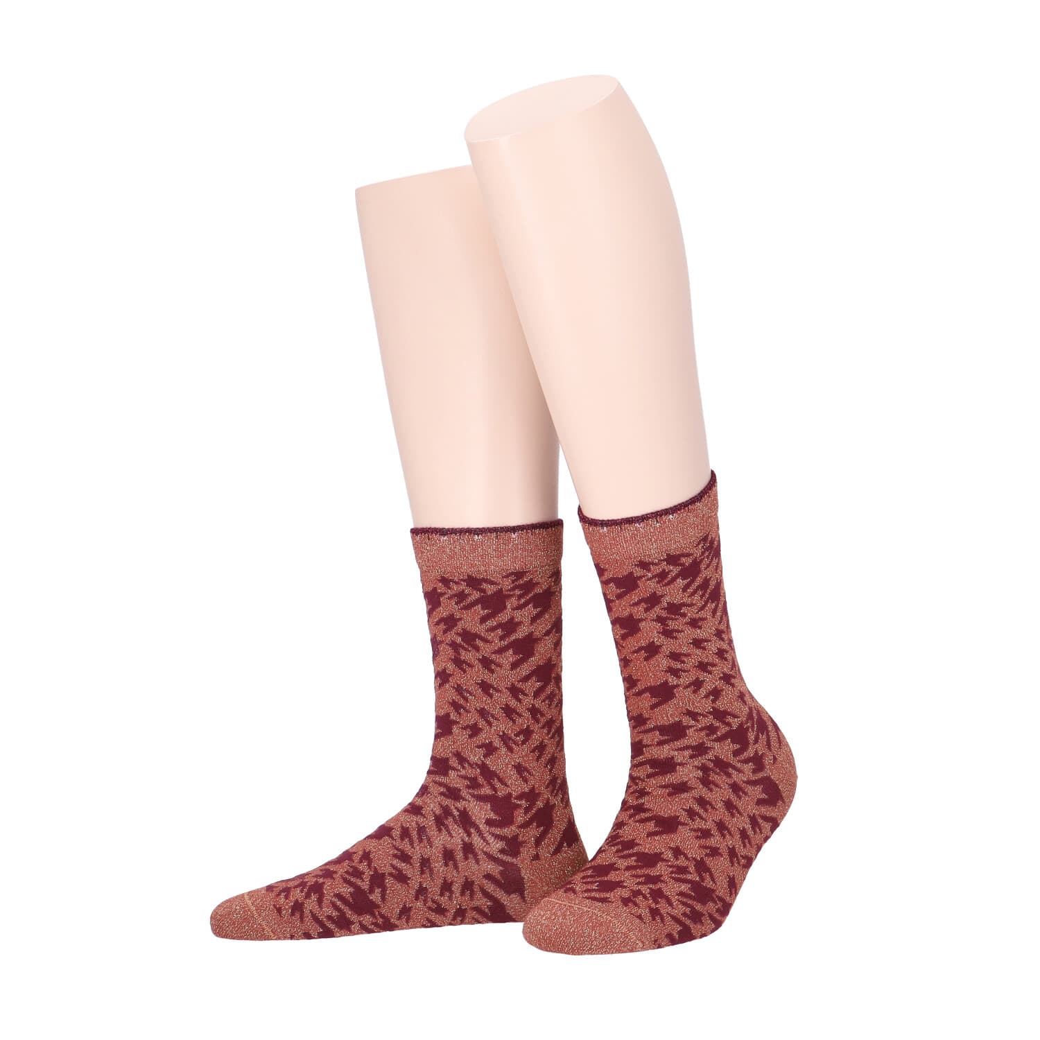 MOVE UP Damen Socken Hahnentritt
