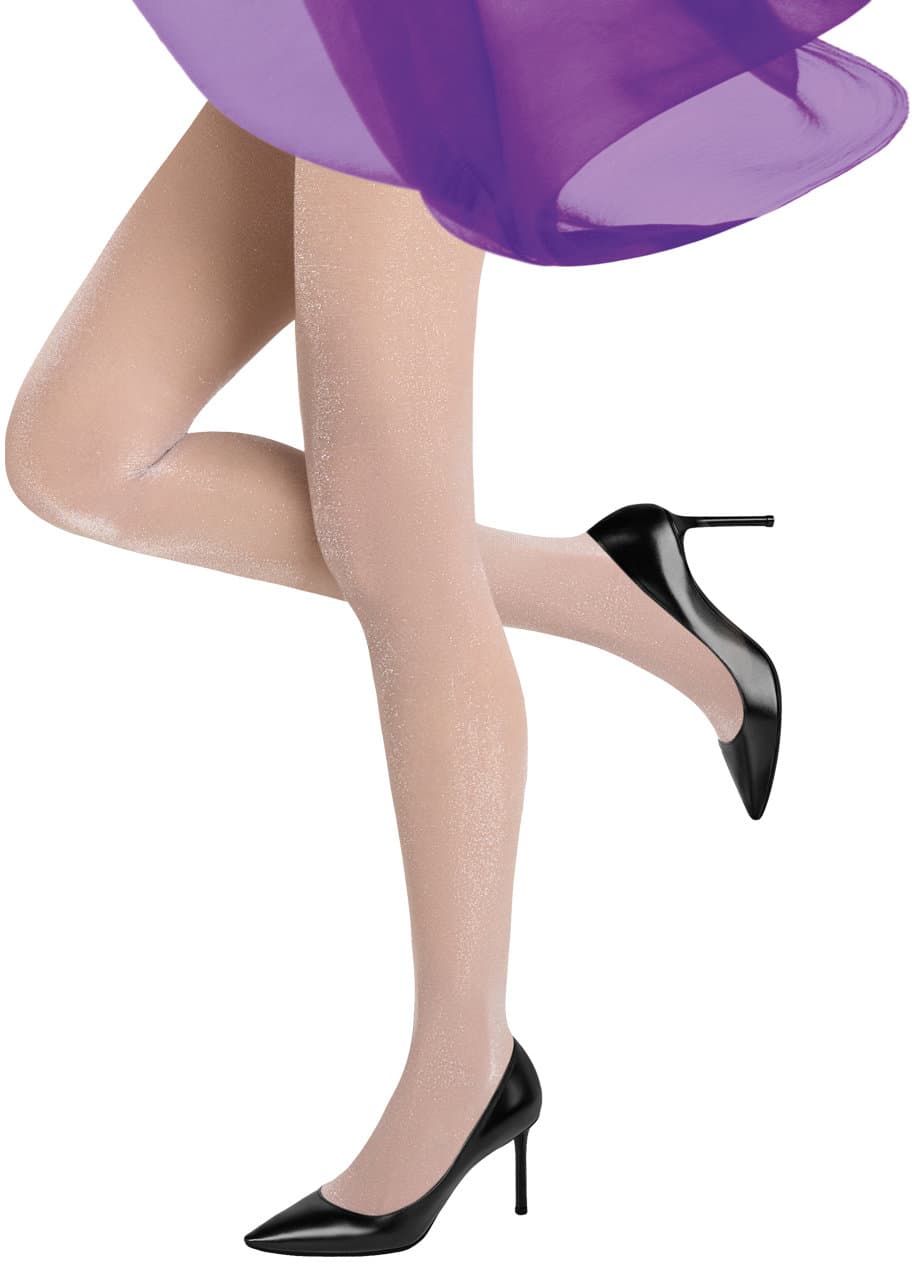 MOVE UP Damen Feinstrumpfhose Glitzer 30 DEN