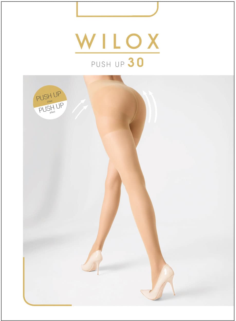 WILOX Damen Feinstrumpfhose Push Up 30 DEN