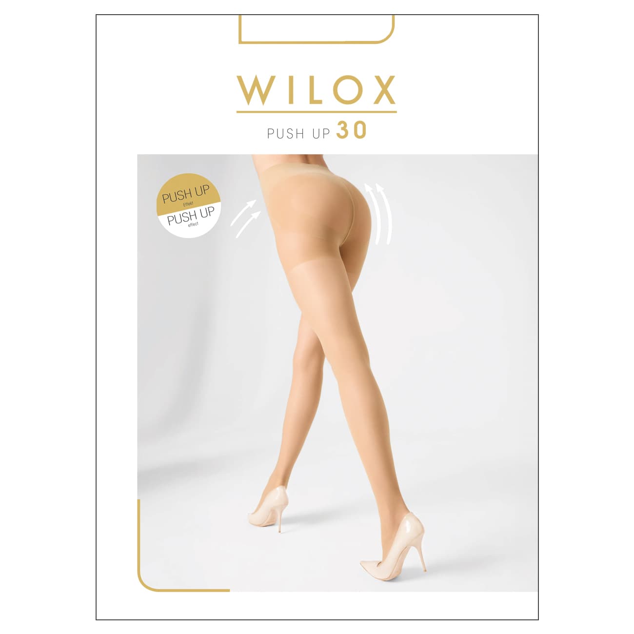 WILOX Damen Feinstrumpfhose Push Up 30 DEN