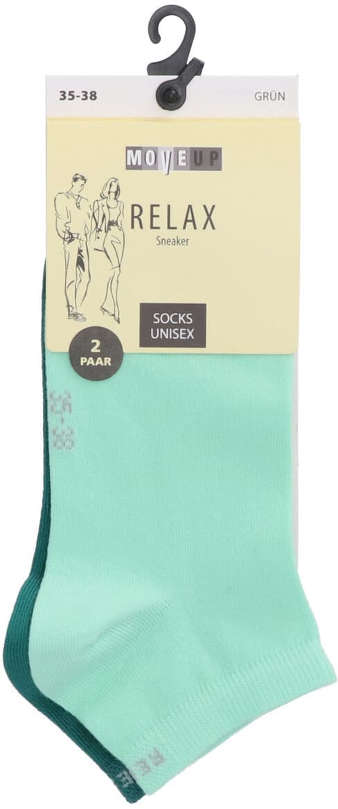 MOVE UP Unisex Sneaker Socken Relax 2er Pack