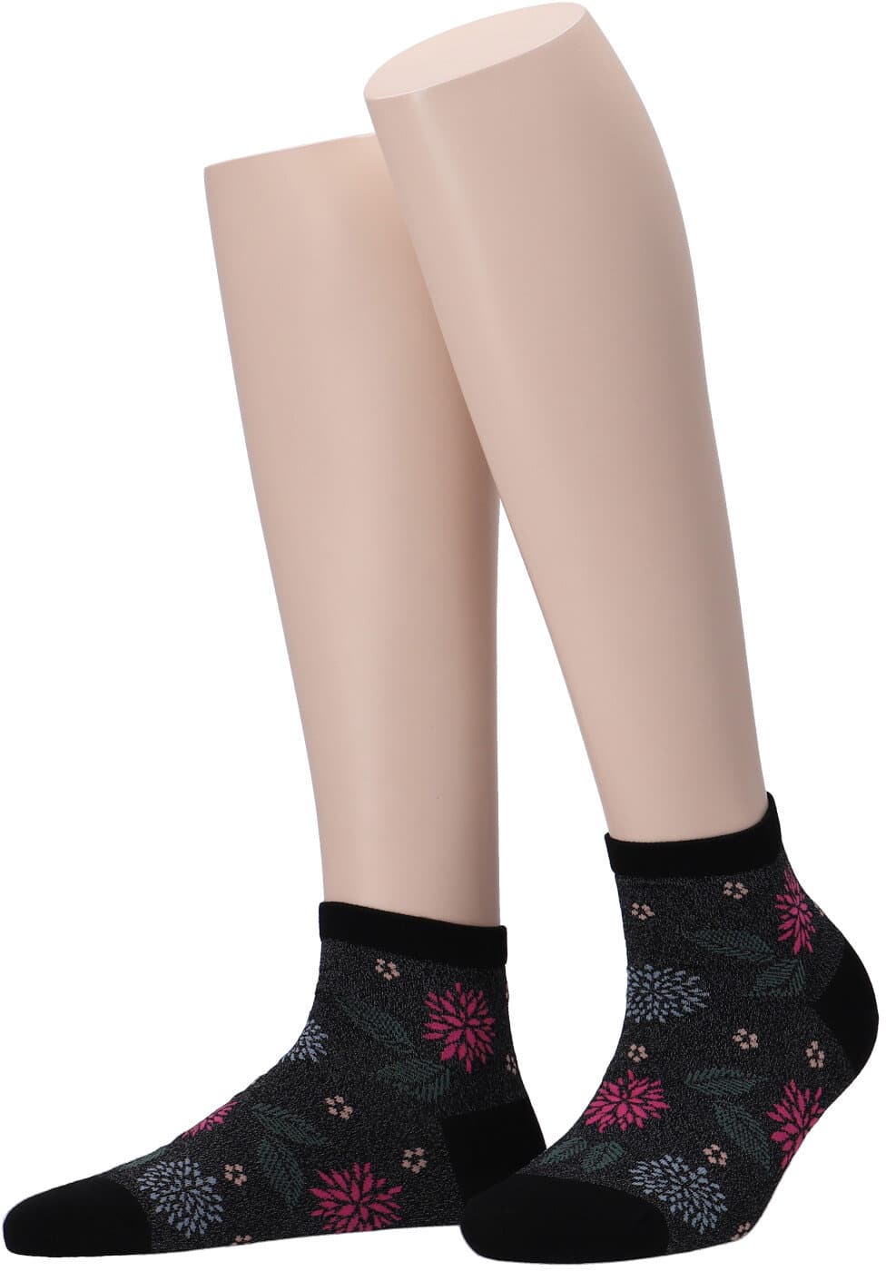 MOVE UP Damen Kurzsocken Blumen