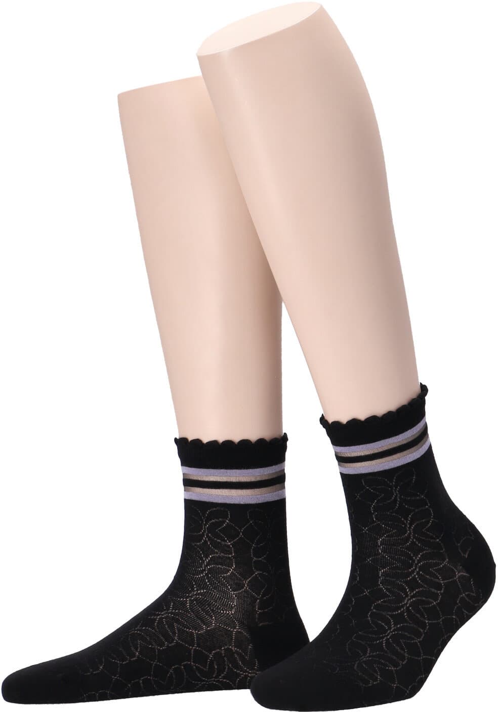 MOVE UP Damen Socken Piquet Blumen