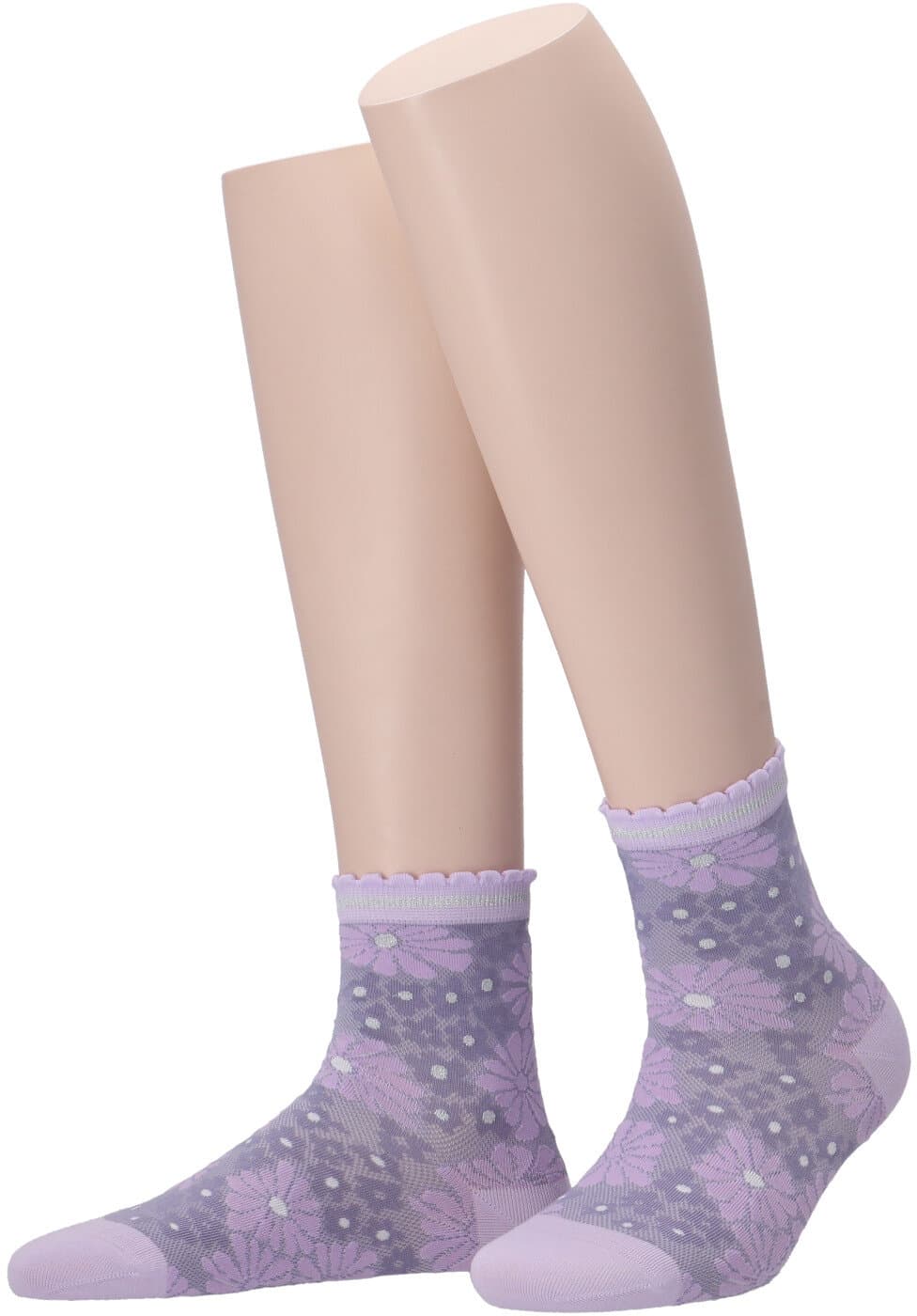 MOVE UP Damen Socken Blumen