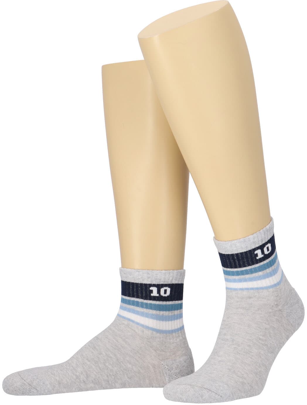 MOVE UP Herren Kurzsocken Quarter Stripes