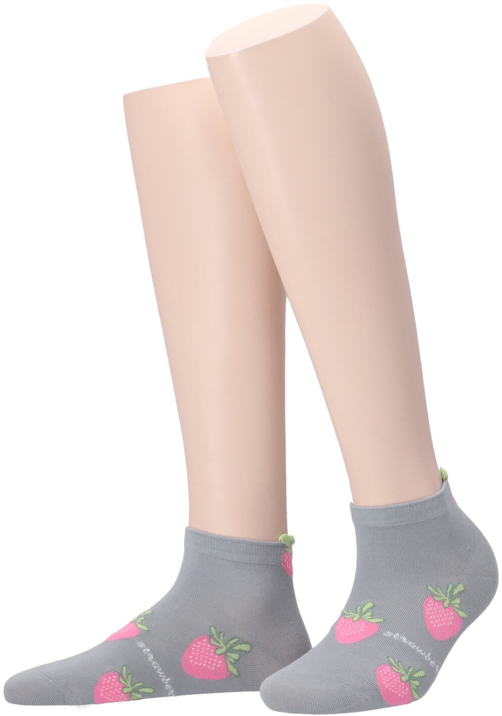 MOVE UP Damen Sneaker Socken Erdbeere