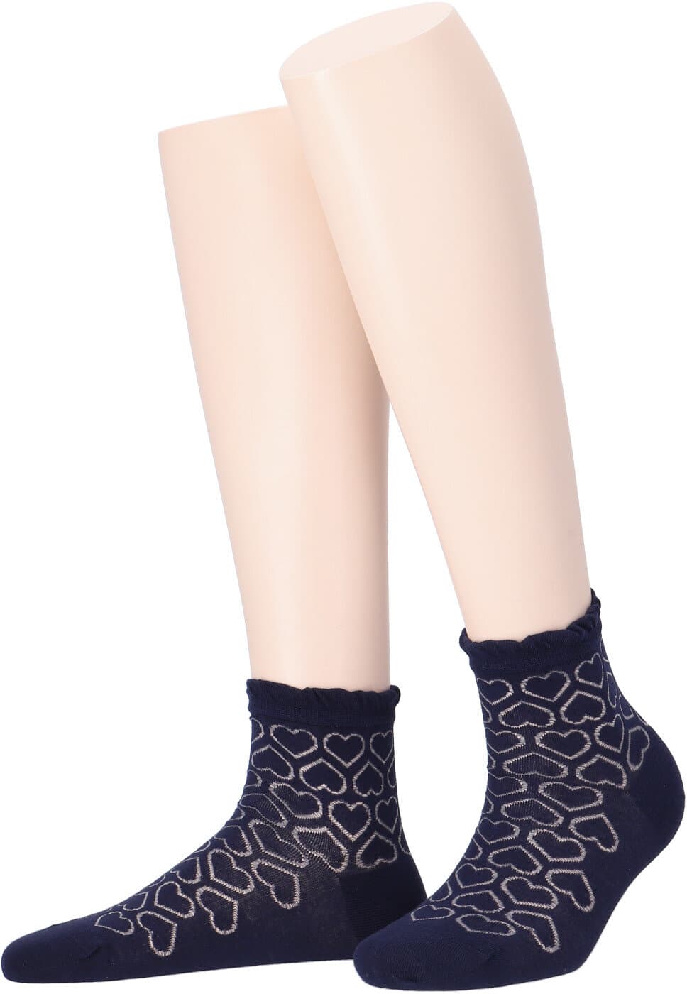 MOVE UP Damen Socken Herz Ajour