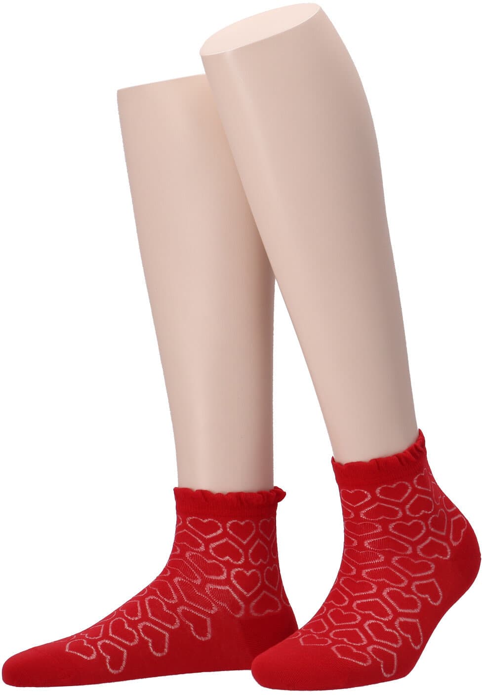 MOVE UP Damen Socken Herz Ajour