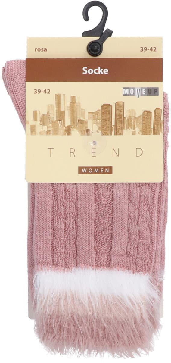 Move Up Damen Socken mit Kuschelbund