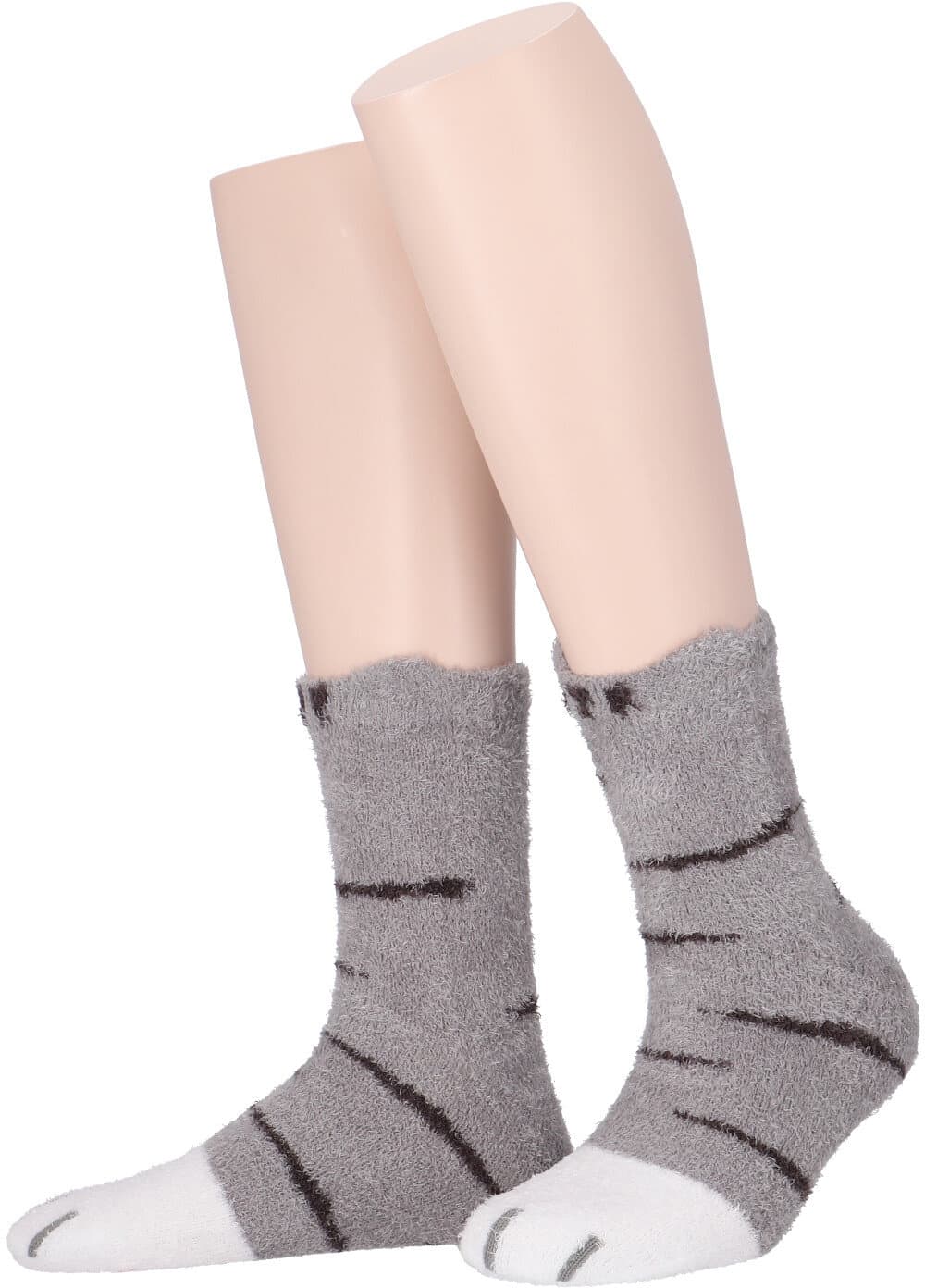 MOVE UP Damen Socken Katze