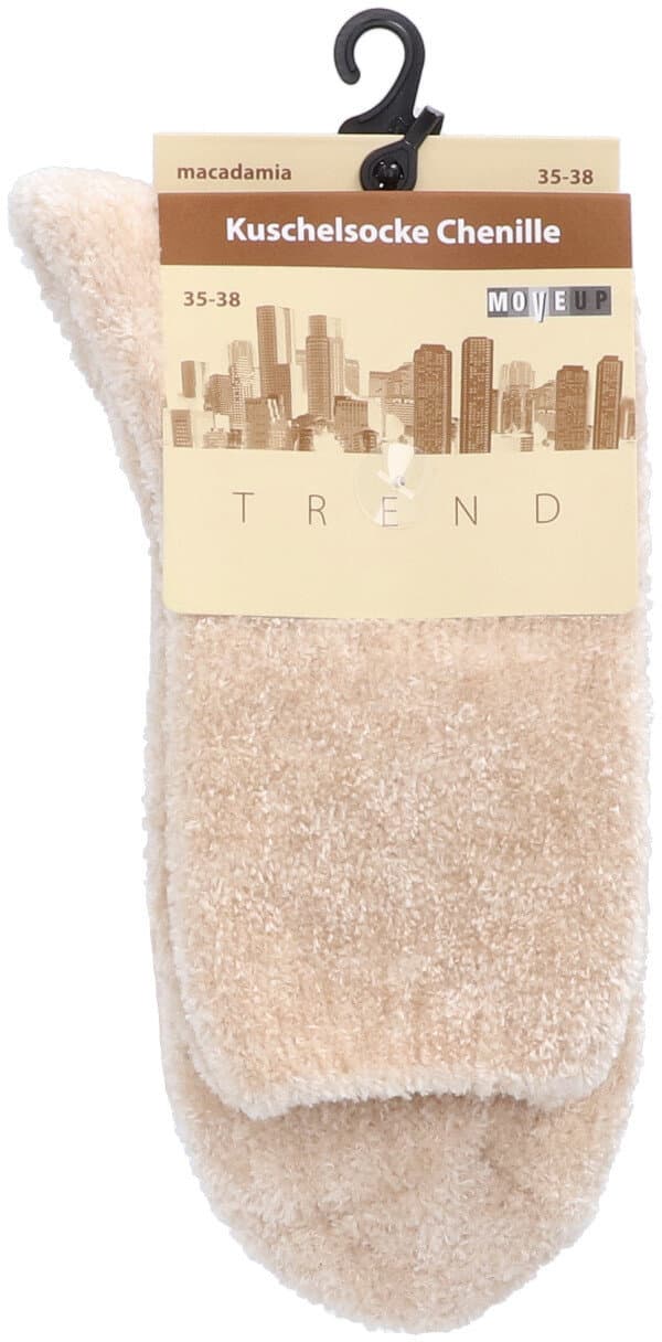 MOVE UP Damen Kuschelsocken Chenille