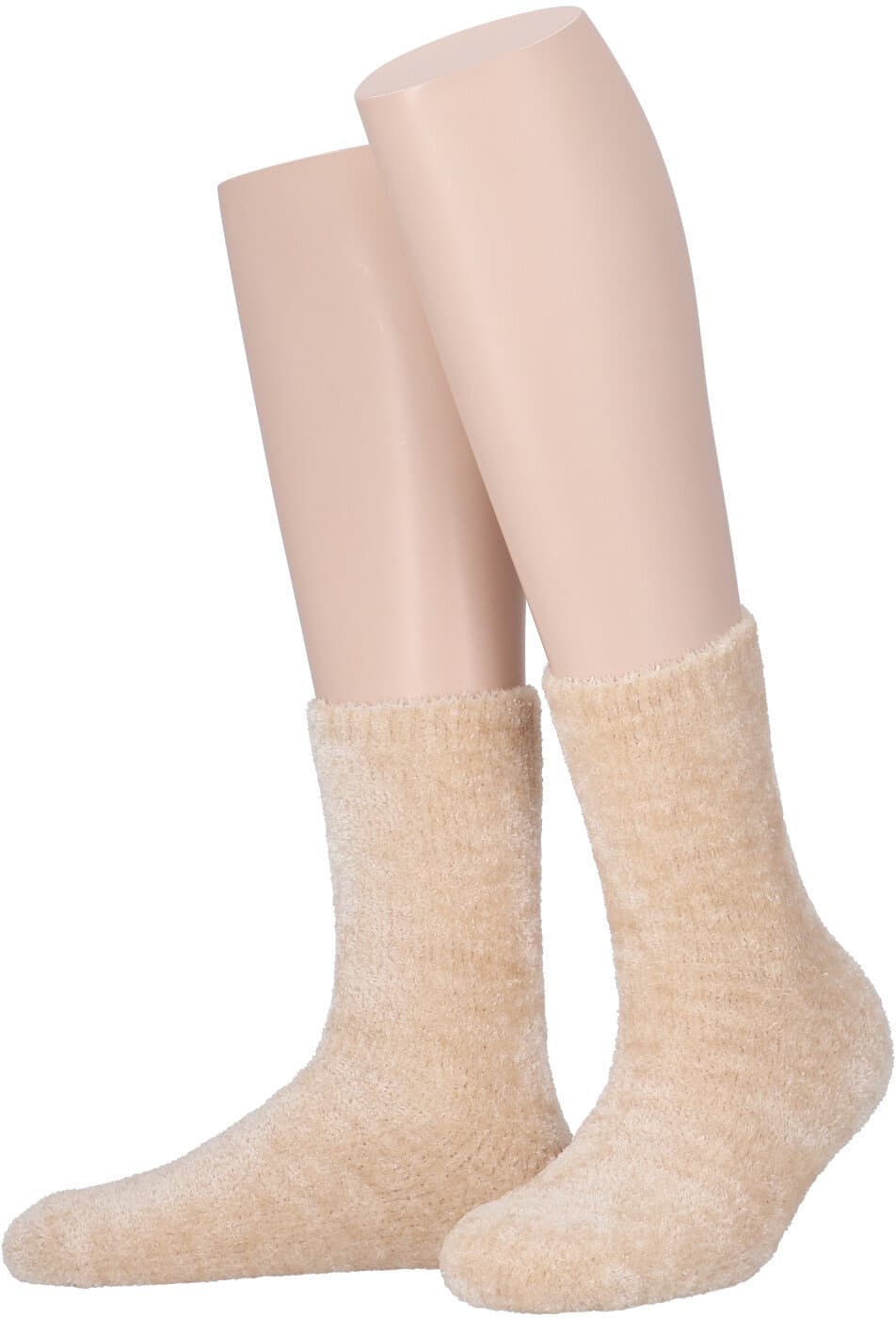 MOVE UP Damen Kuschelsocken Chenille