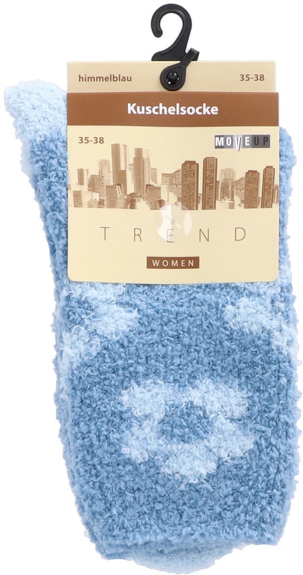 MOVE UP Damen Kuschelsocken Blumen