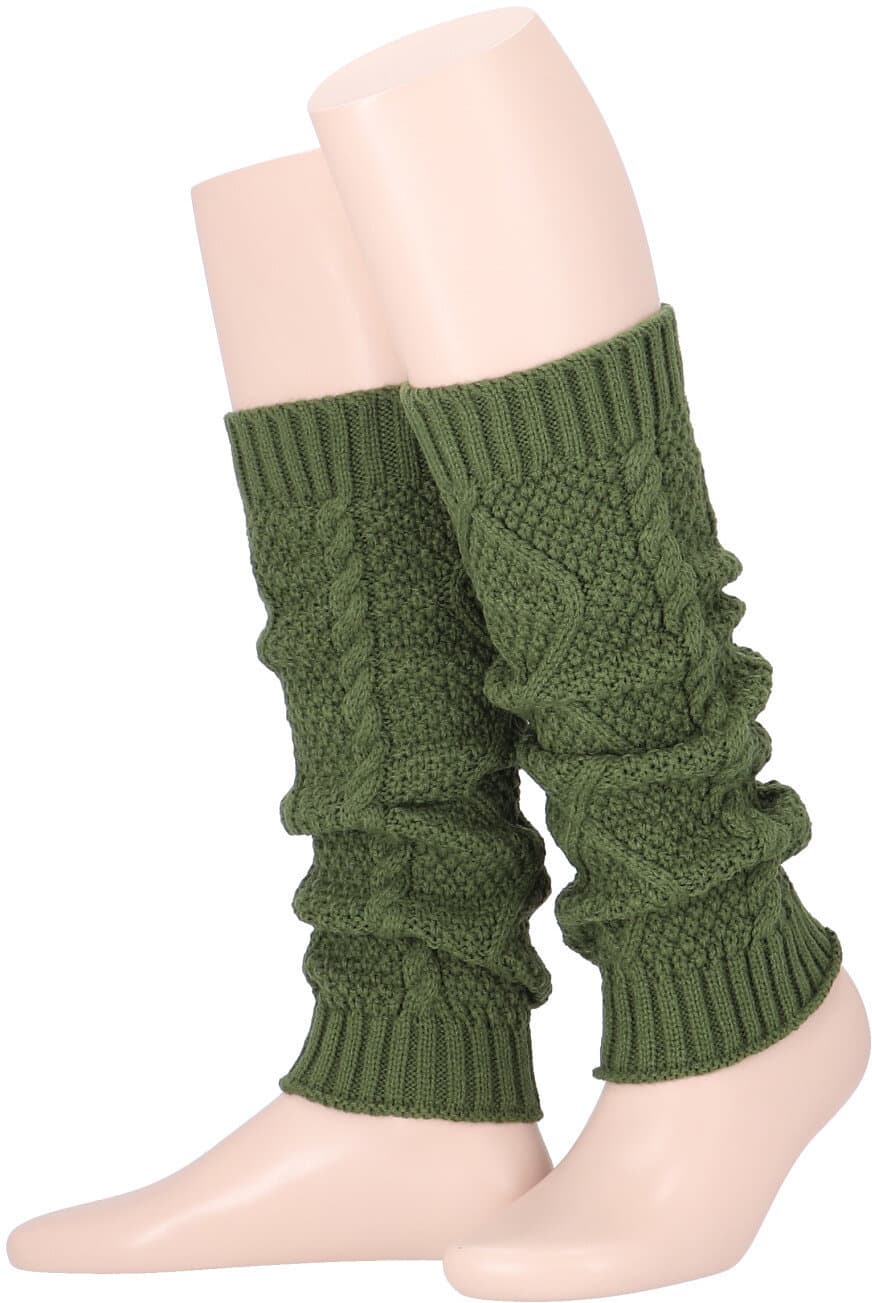 MOVE UP Damen Stulpen Struktur mit Zopfdesign