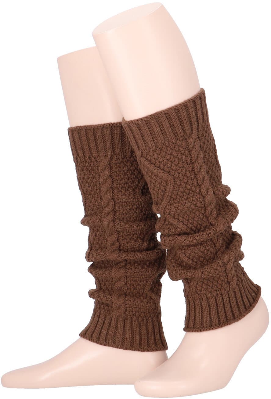 MOVE UP Damen Stulpen Struktur mit Zopfdesign