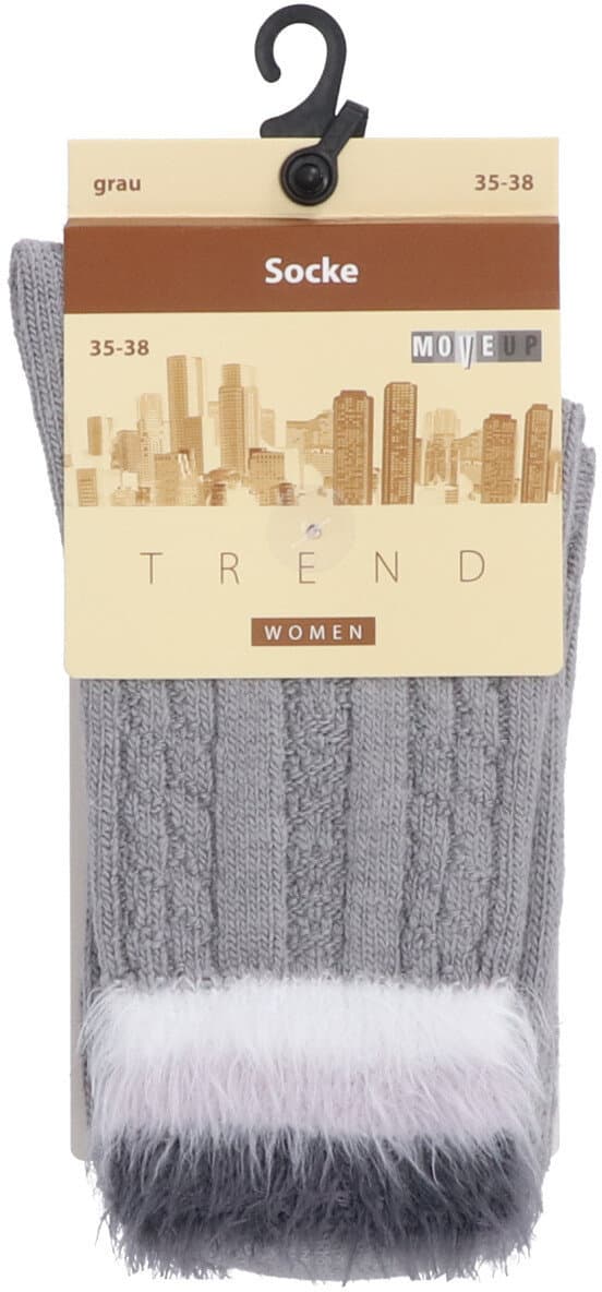 Move Up Damen Socken mit Kuschelbund