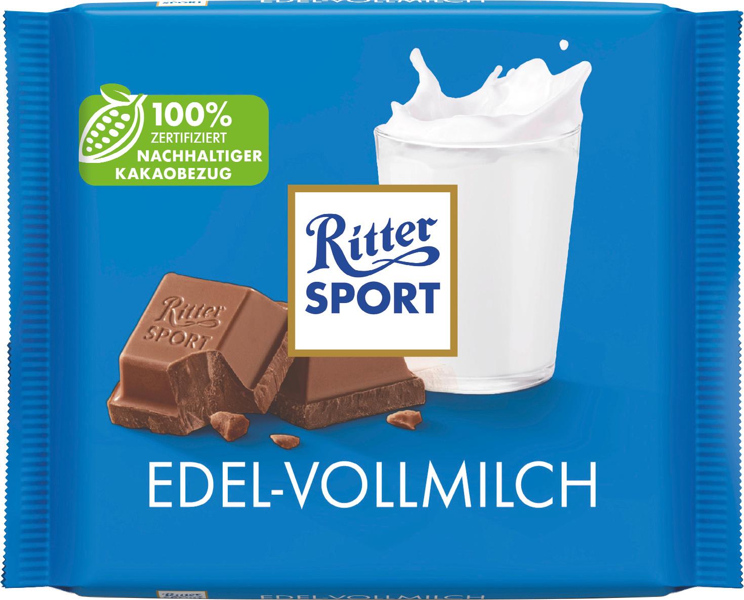 Ritter Sport 100G Edel-Vollmilch Tafel