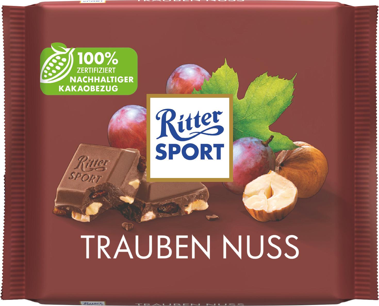 Ritter Sport 100G Trauben Nuss Tafel
