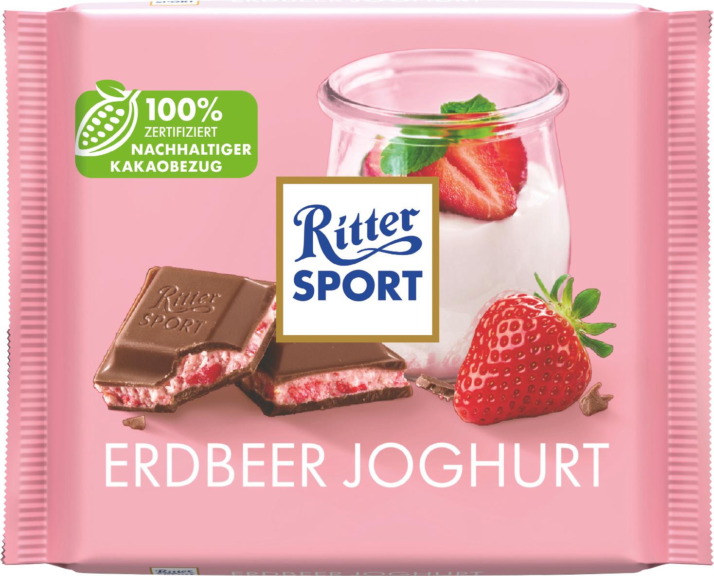Ritter Sport 100G Erdbeer Joghurt Tafel