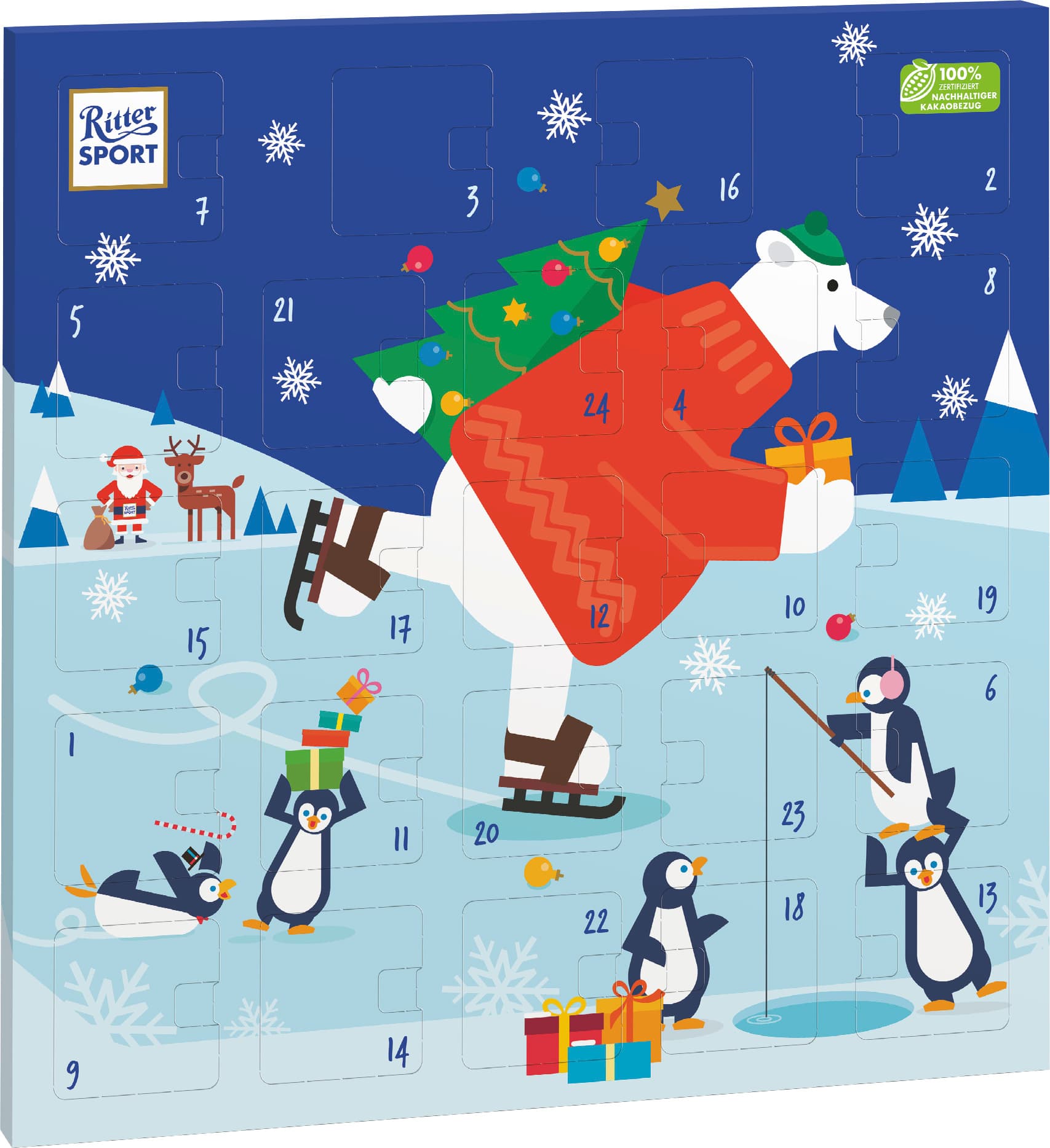 Ritter Sport Quadrat Adventskalender