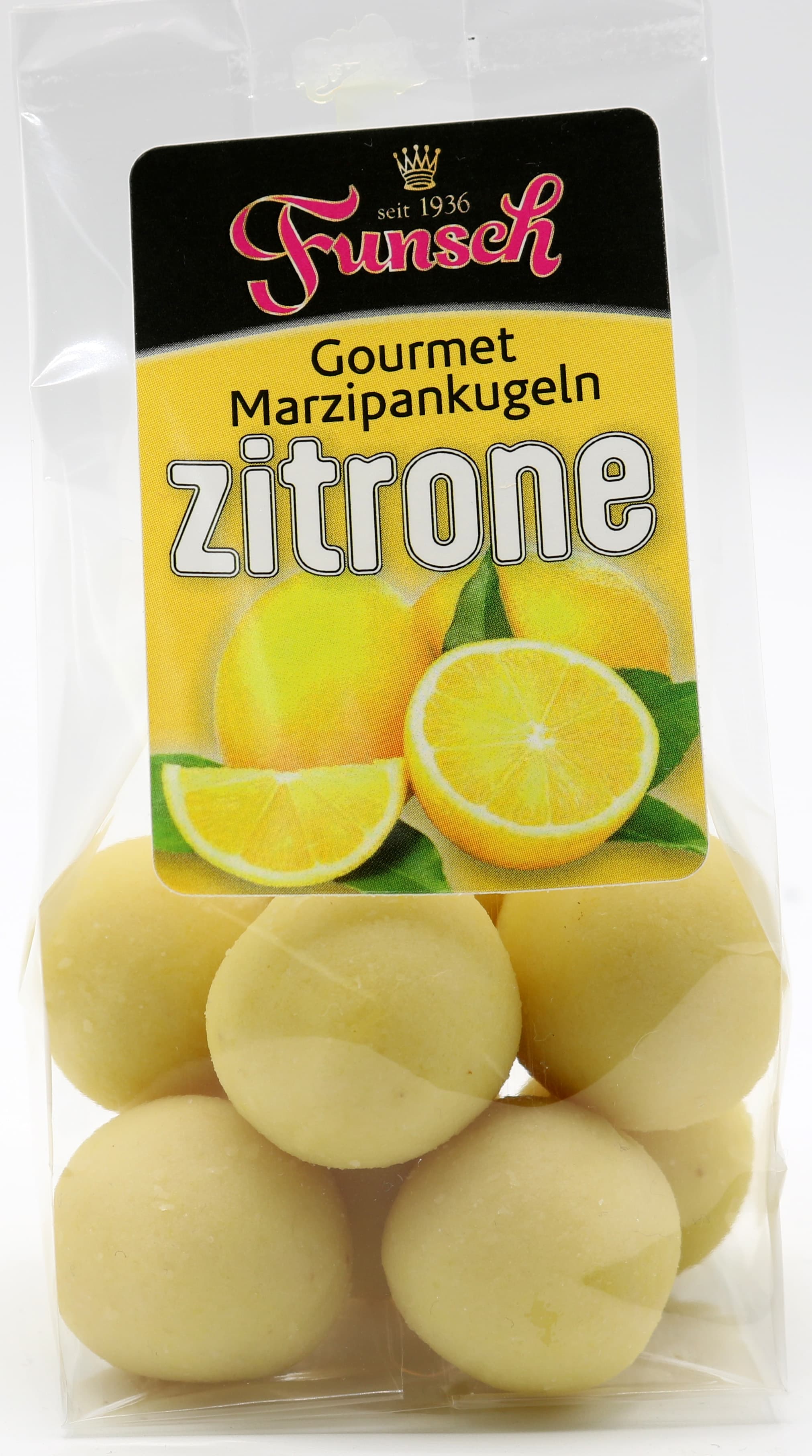 Funsch Edelmarzipan Gourmetkugeln Zitrone