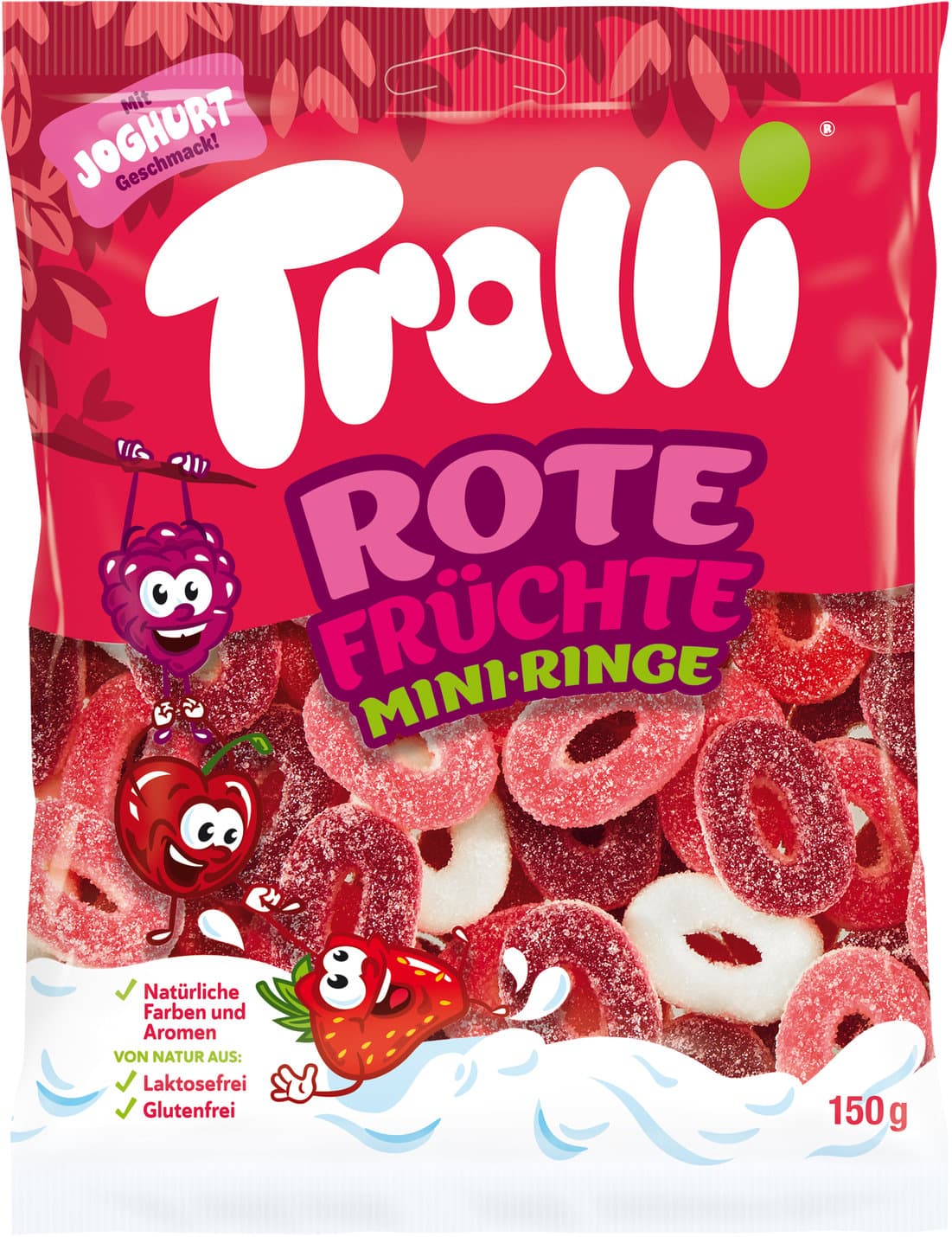 Trolli Gummibärchen Rote Früchte Mini-Ringe