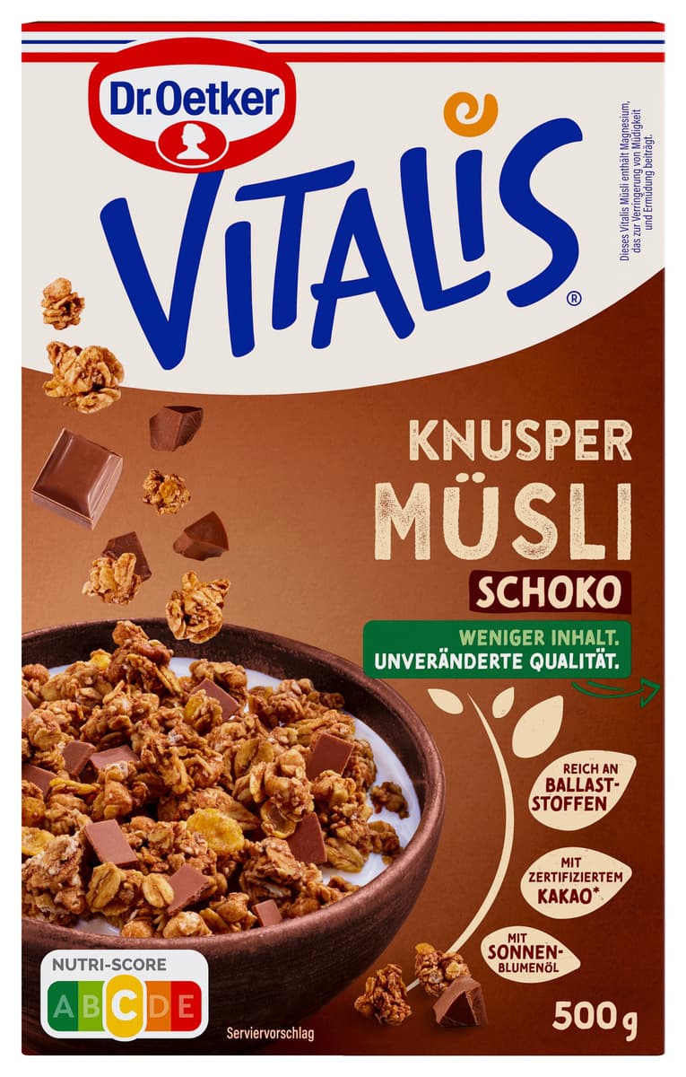 Dr.Oetker Vitalis Knuspermüsli Schoko