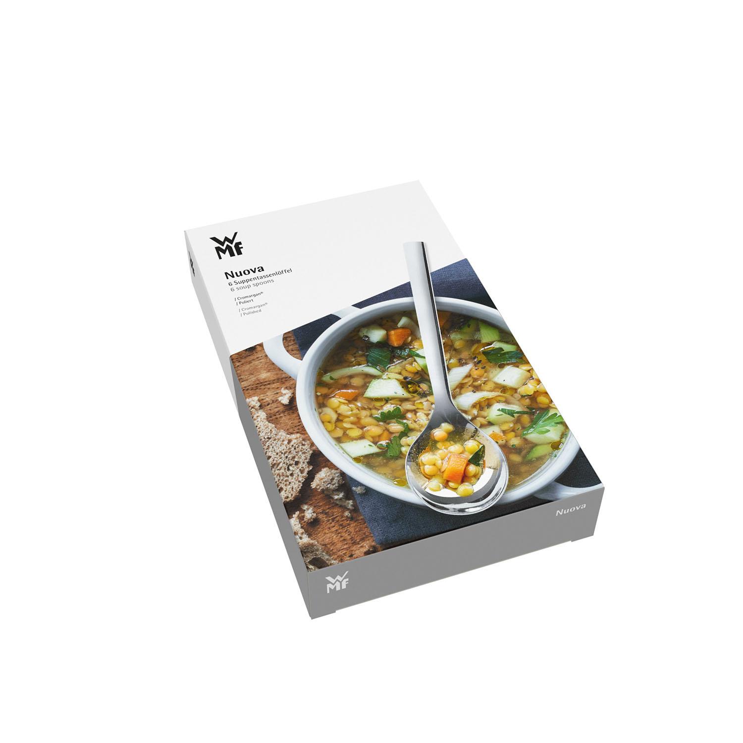 Produktbild WMF Suppentassenlöffel Set 6 Stück Nuova 2 von 3