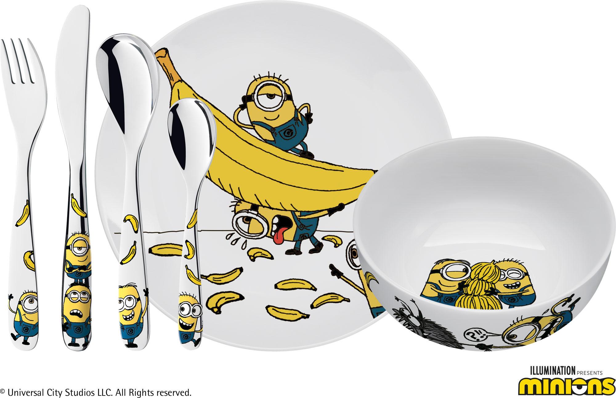 WMF Kindergeschirr-Set Minions 6-tlg.