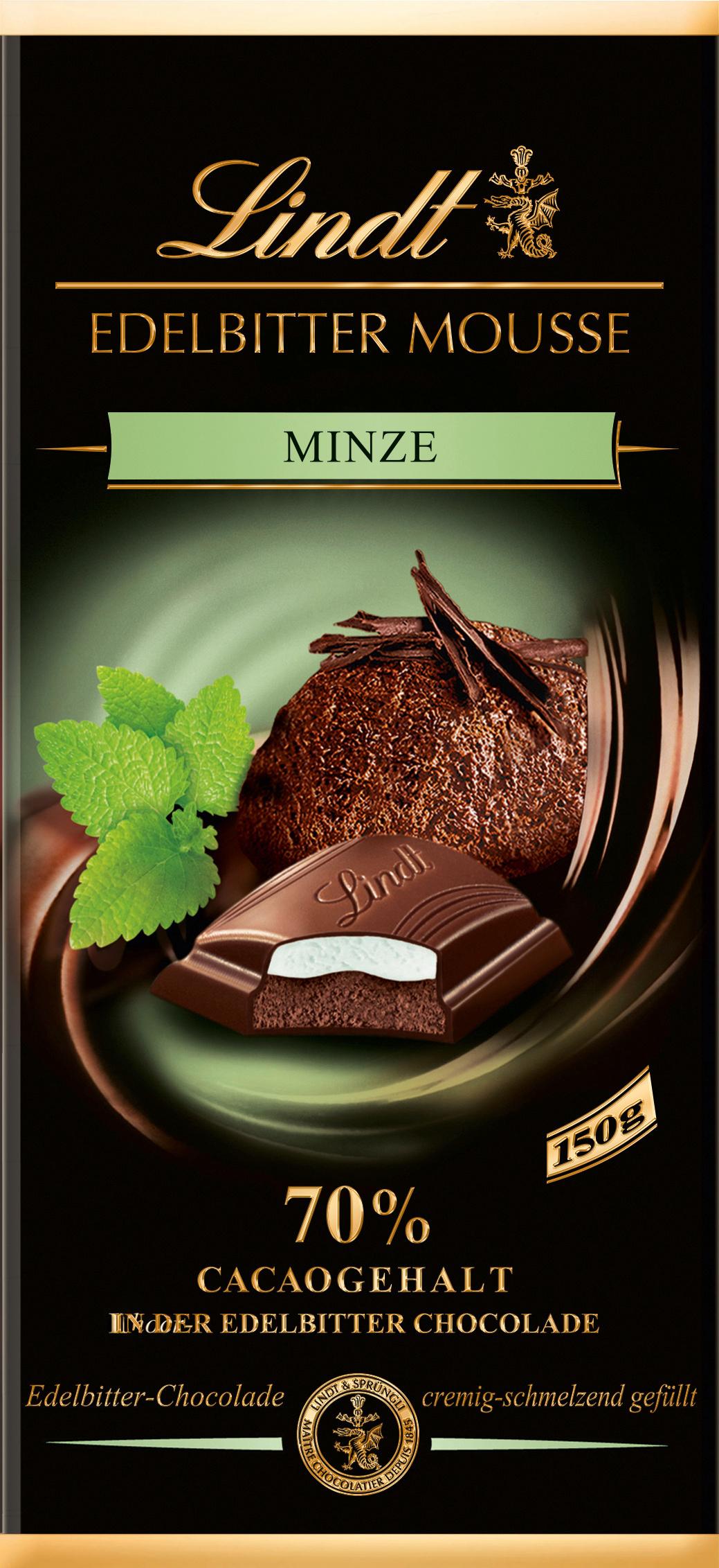 Lindt Edelbitter Mousse Minze