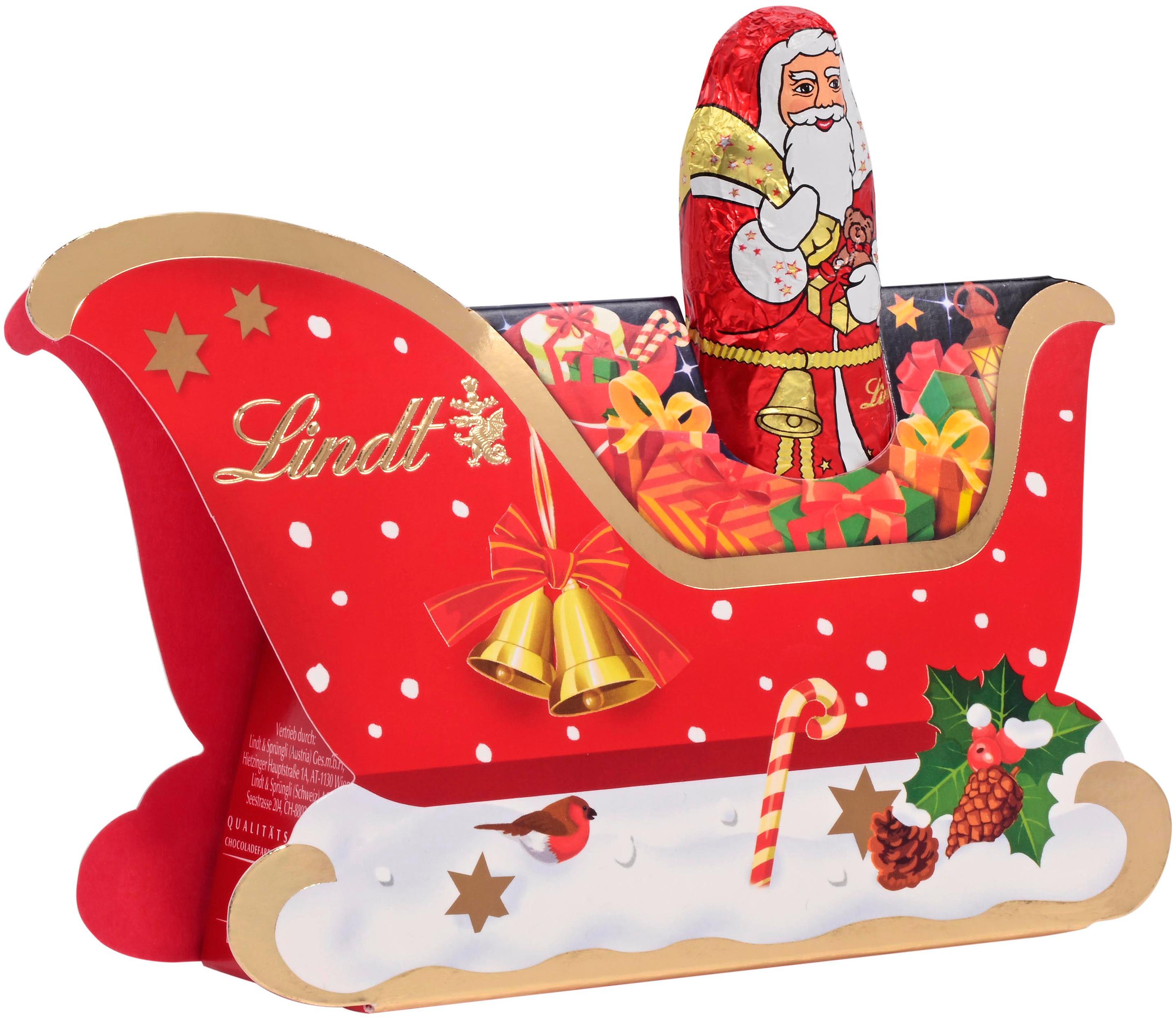 Lindt Mini Santa im Schlitten