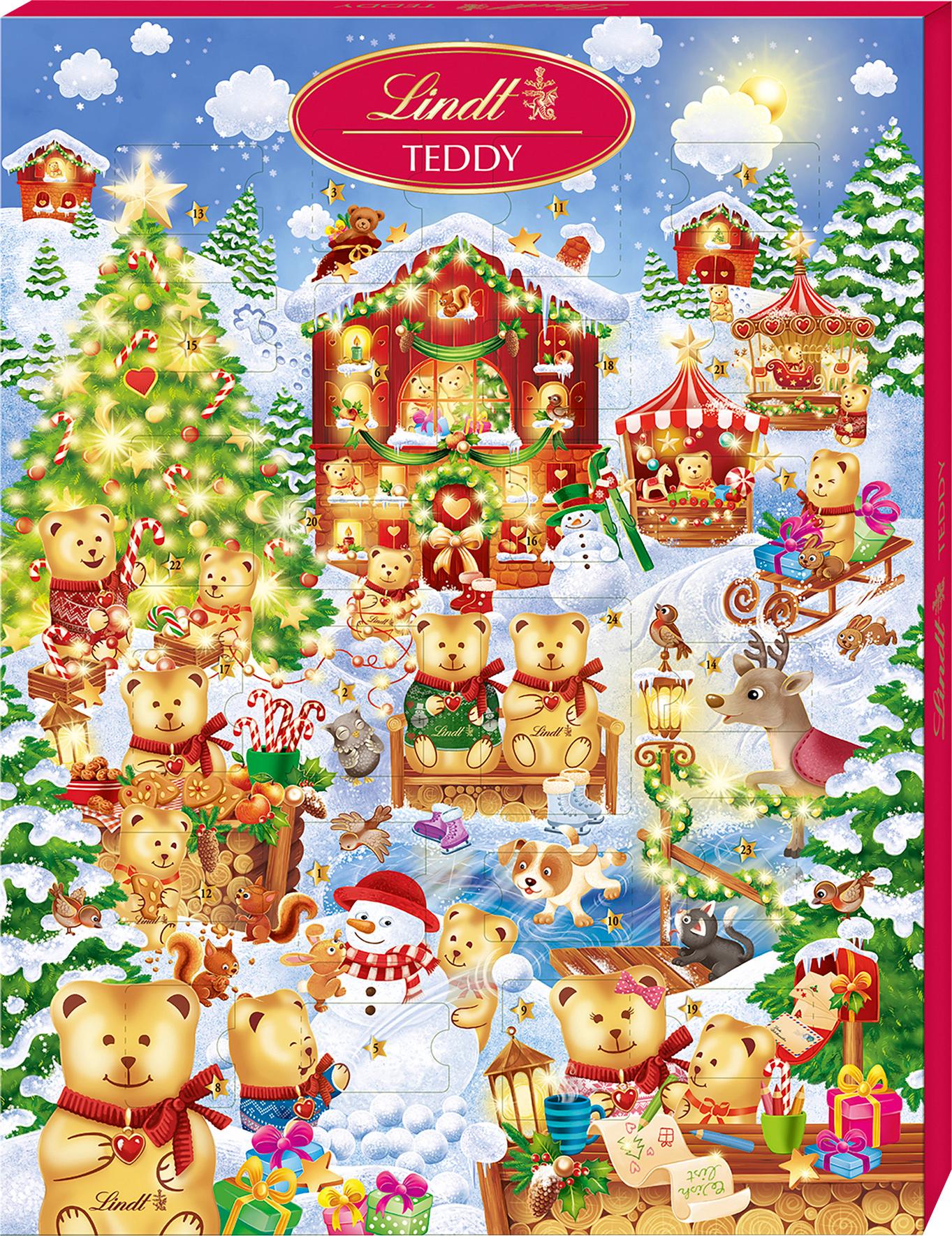 Lindt Adventskalender Teddy Wimmelbild