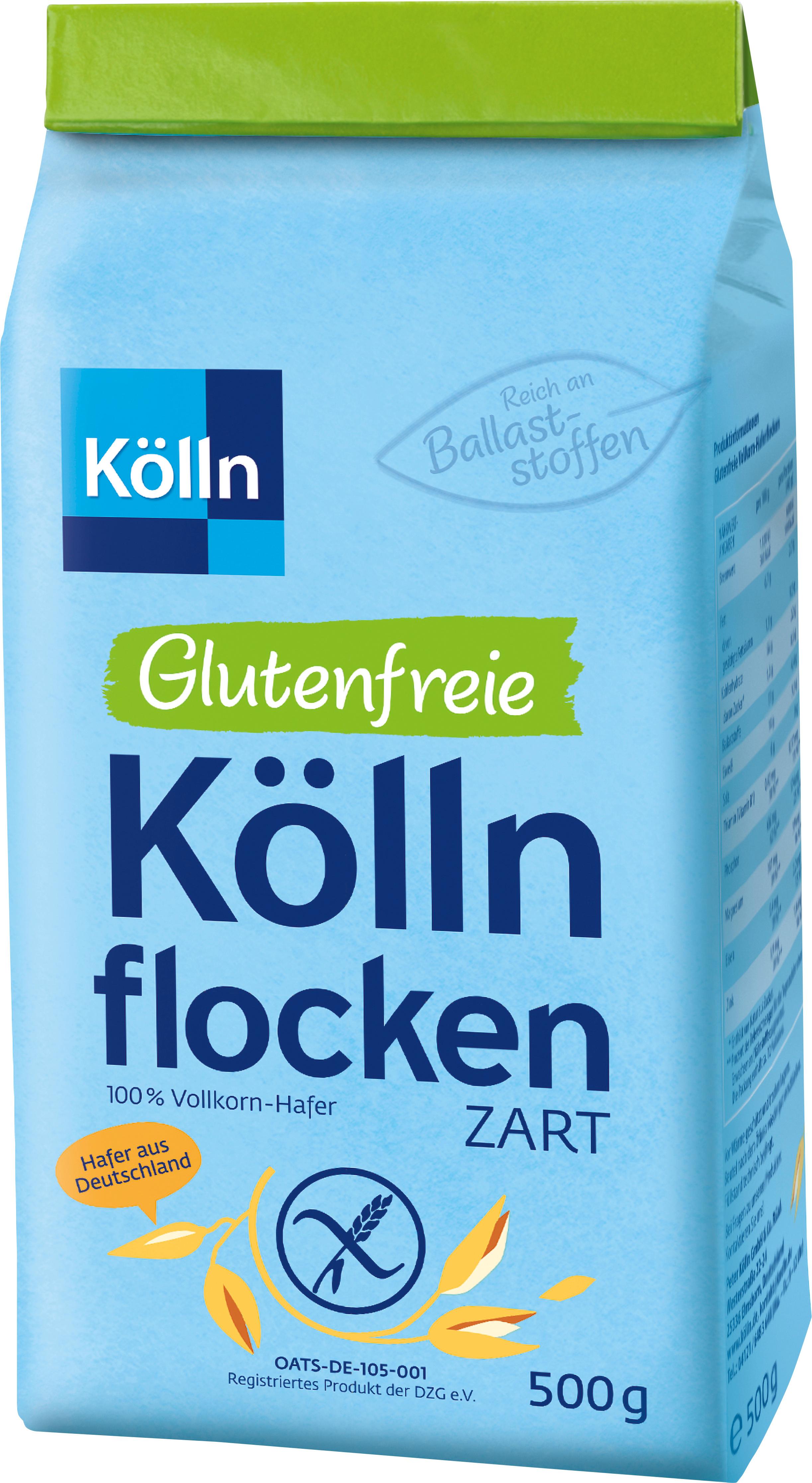 Glutenfreie Köllnflocken zart 500g - 100 % Vollkorn-Hafer