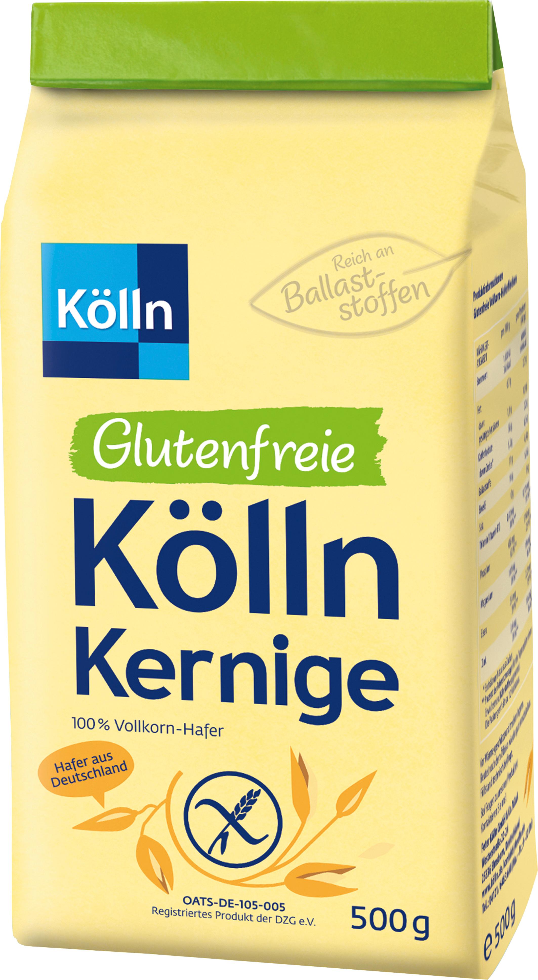 Glutenfreie Kölln Kernige 500g - 100 % Vollkorn-Hafer