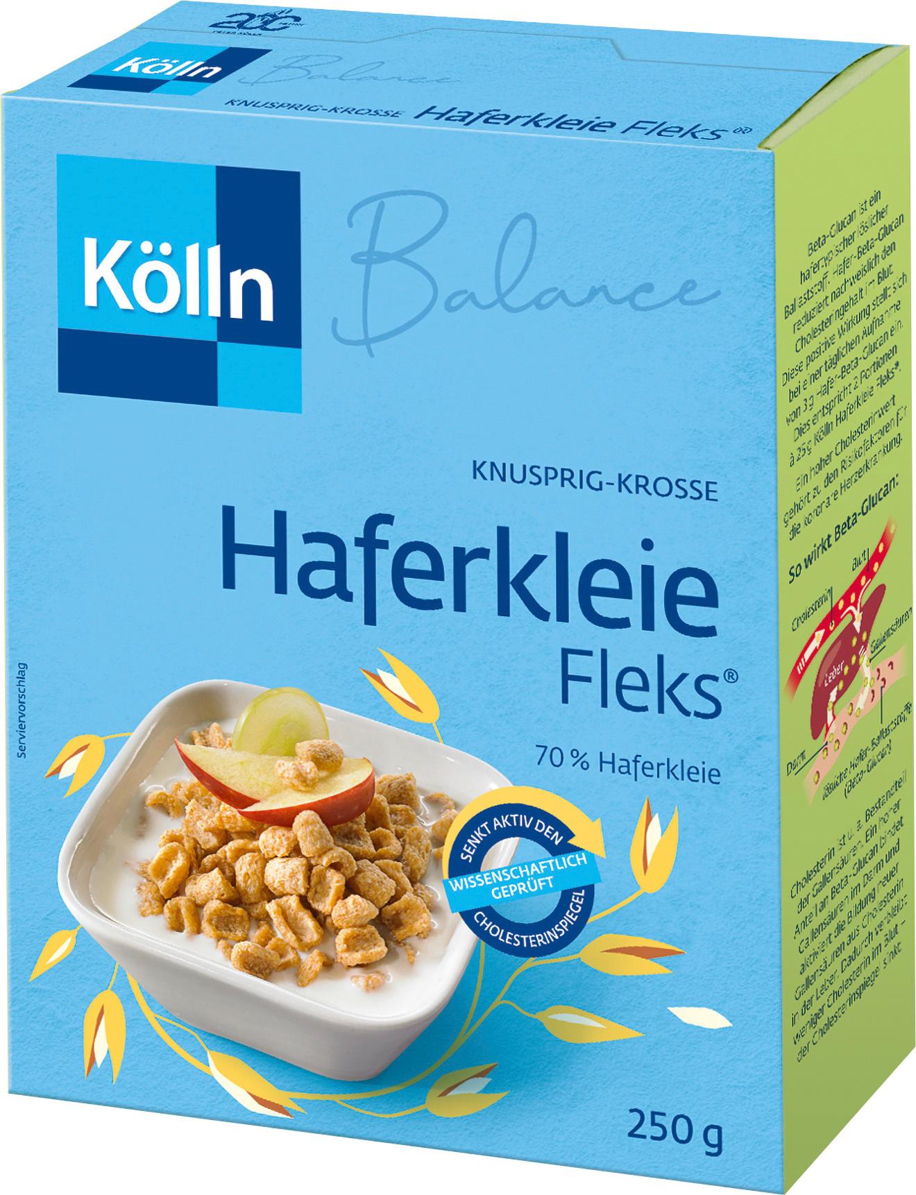 Kölln Balance Knusprig-Krosse Haferkleie Fleks® 250g