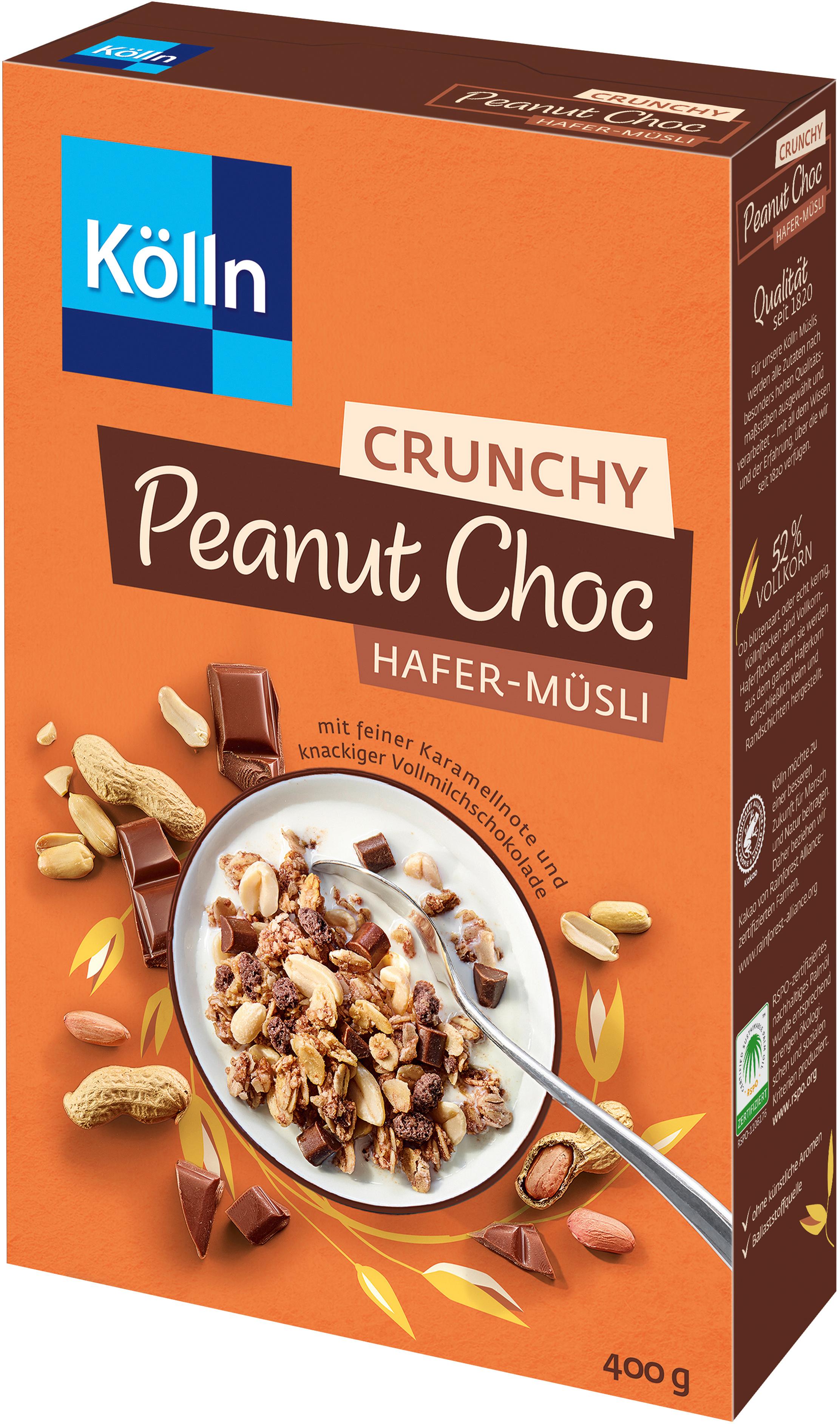 Kölln Crunchy Peanut Choc Hafer-Müsli