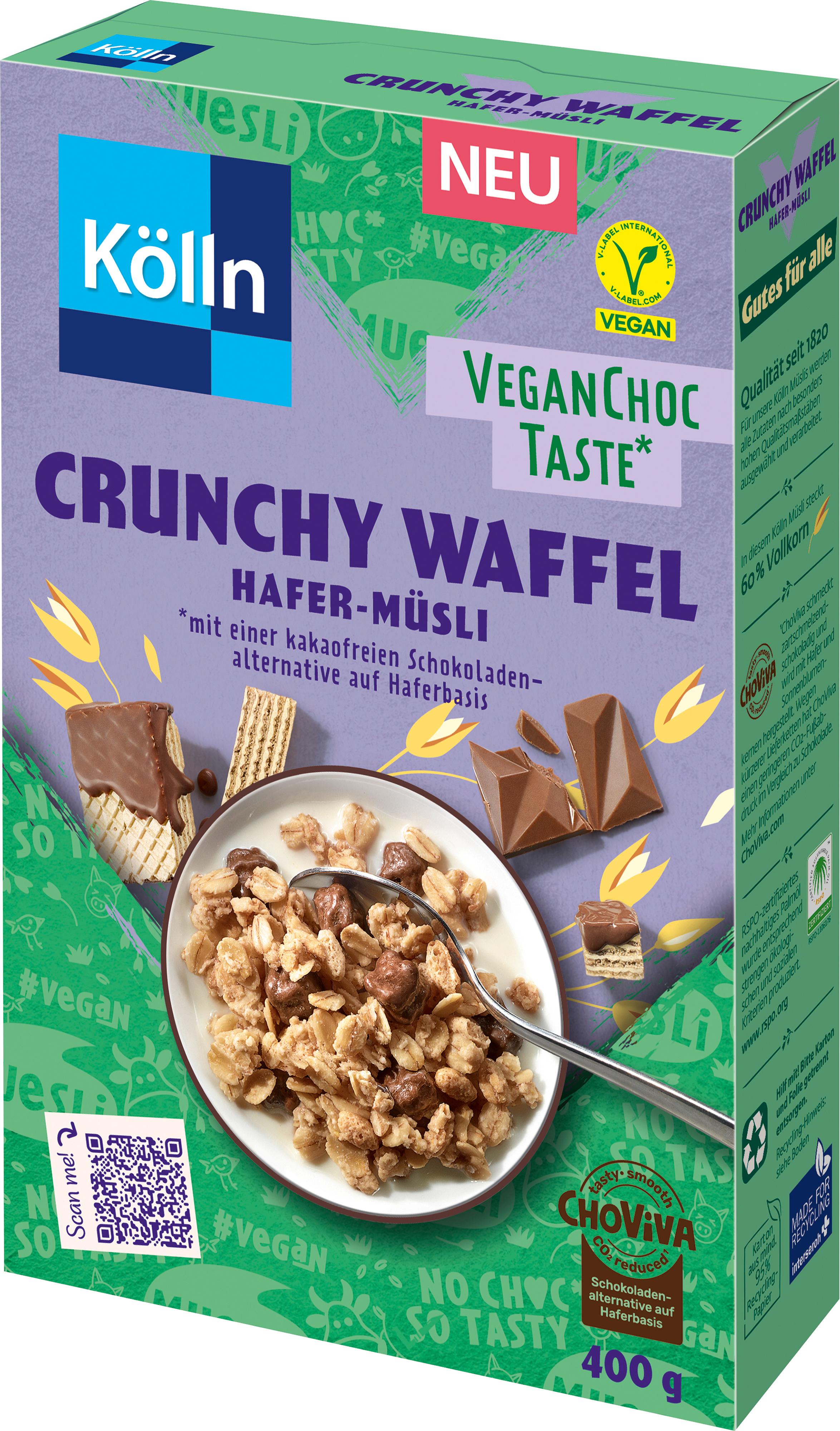 Kölln Crunchy Waffel Hafer-Müsli vegan