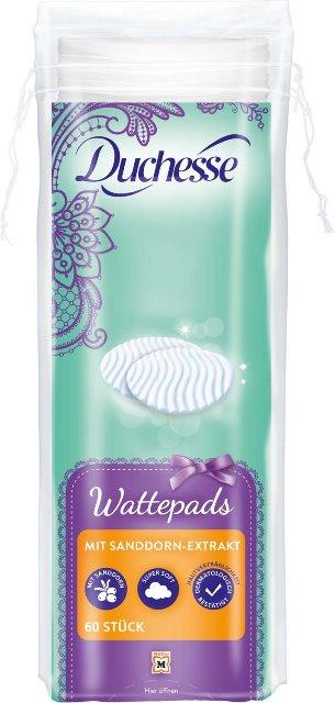 Duchesse Wattepads Sanddorn, 60 Stück