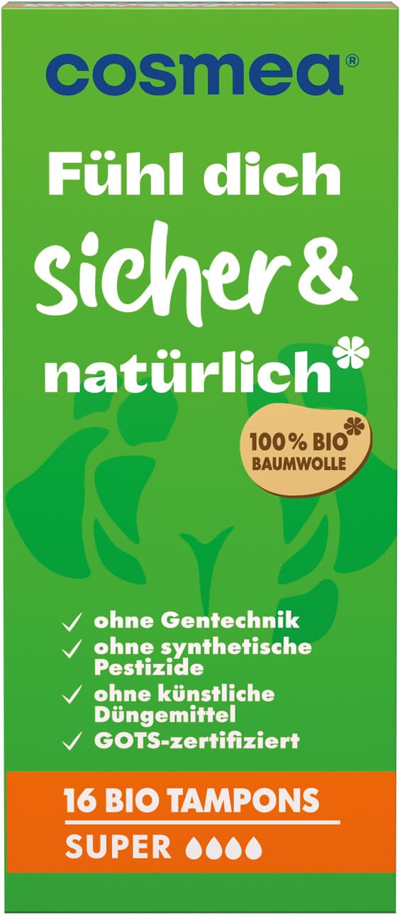 Cosmea® BIO Tampons, VEGAN, Super