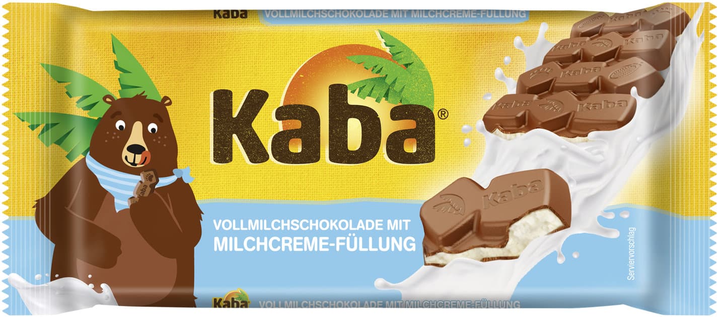 Kaba Vollmilchschokolade mit Milchfüllung
